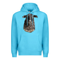 Ocean Blue dorper sheep head Premium Hoodie - LillyAllenDesigns