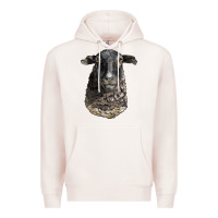 Pale Pink dorper sheep head Premium Hoodie - LillyAllenDesigns