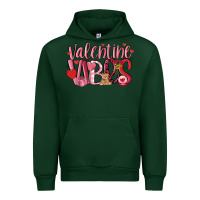 Forest Green valentine vibes Urban Hoodie - MaliasSmallBusiness