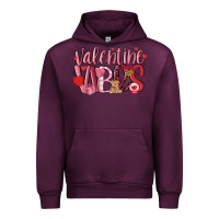 Mauve Wine valentine vibes Urban Hoodie - MaliasSmallBusiness