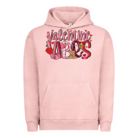 Pigment Salmon valentine vibes Urban Hoodie - MaliasSmallBusiness