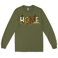 Army Green home camping Long Sleeve Tee - texasbilliewilder