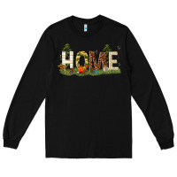 Black home camping Long Sleeve Tee - texasbilliewilder