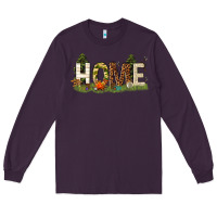 Plum home camping Long Sleeve Tee - texasbilliewilder