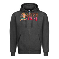 Charcoal Heather love vibes cupid Zipper Hoodie - RanaPortraitStore