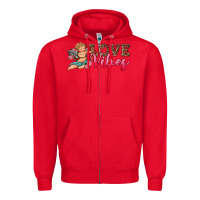 Red love vibes cupid Zipper Hoodie - RanaPortraitStore