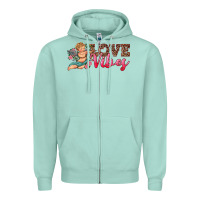 Seafoam love vibes cupid Zipper Hoodie - RanaPortraitStore