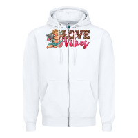 White love vibes cupid Zipper Hoodie - RanaPortraitStore