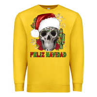 Lemon feliz navidad skull cactus Premium Sweatshirt - JahusDesignShop
