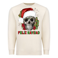 Sandshell feliz navidad skull cactus Premium Sweatshirt - JahusDesignShop
