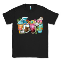 Black skeleton summer coffee cups Classic Tee - Zillion Design Studio