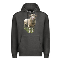 Charcoal Heather dorset sheep Premium Hoodie - LillyAllenDesigns