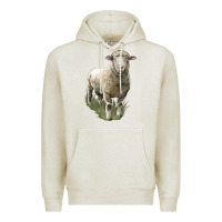 Oatmeal Heather dorset sheep Premium Hoodie - LillyAllenDesigns