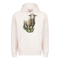 Pale Pink dorset sheep Premium Hoodie - LillyAllenDesigns