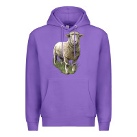Purple dorset sheep Premium Hoodie - LillyAllenDesigns