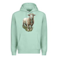 Seafoam dorset sheep Premium Hoodie - LillyAllenDesigns