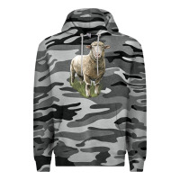 Slate Camo dorset sheep Premium Hoodie - LillyAllenDesigns
