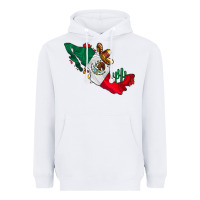 White mexico Heavyweight Hoodie - CowhideDigitalArt