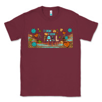 Burgundy i think i love fall most of all libbey glass Classic Tee - BundleAndBundleShop
