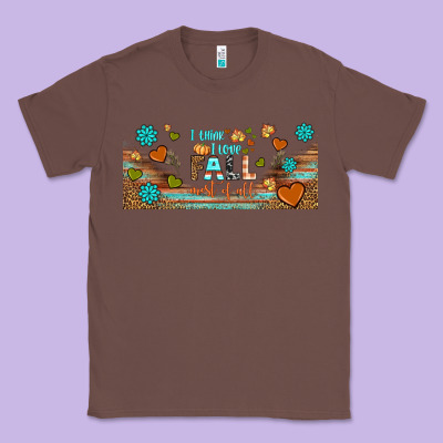 I Think I Love Fall Most Of All Libbey Glass Classic Tee Designed By Bundleandbundleshop