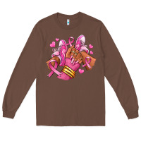 Chestnut Breast Cancer afro girl sneakers Long Sleeve Tee - RanaPortraitStore