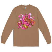 Toasted Coconut Breast Cancer afro girl sneakers Long Sleeve Tee - RanaPortraitStore