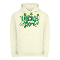 Pigment Pistachio lucky girl Urban Hoodie - MaliasSmallBusiness