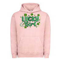Pigment Salmon lucky girl Urban Hoodie - MaliasSmallBusiness