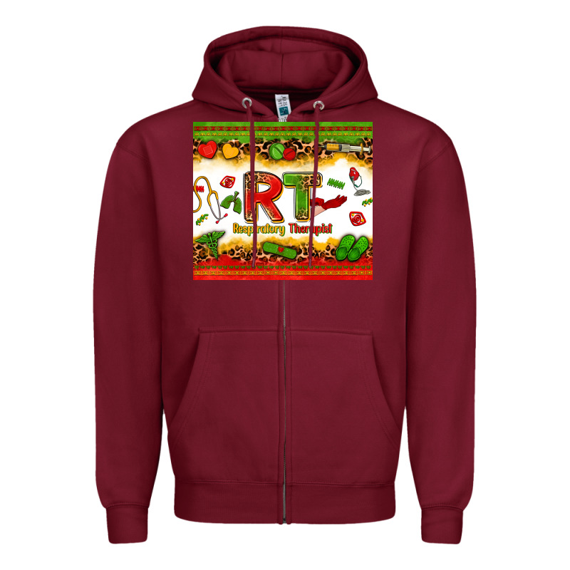 Respiratory Therapist Juneteenth Zipper Hoodie by Zillion Design Studio | Teevron