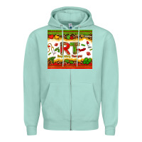 Seafoam respiratory therapist juneteenth Zipper Hoodie - Zillion Design Studio