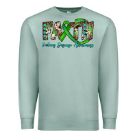 Seafoam faith kidney disease awareness Premium Sweatshirt - JahusDesignShop