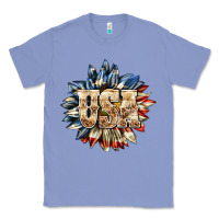 Colony Blue usa sunflower billie wilder Classic Tee - texasbilliewilder