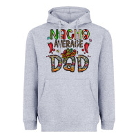 Heather Grey nacho average dad Heavyweight Hoodie - CowhideDigitalArt