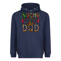 Navy nacho average dad Heavyweight Hoodie - CowhideDigitalArt