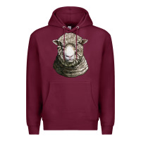 Burgundy dorset sheep head Premium Hoodie - LillyAllenDesigns