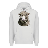 Dove Grey dorset sheep head Premium Hoodie - LillyAllenDesigns