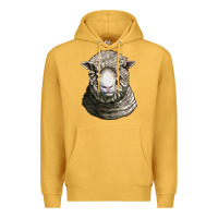 Mustard dorset sheep head Premium Hoodie - LillyAllenDesigns