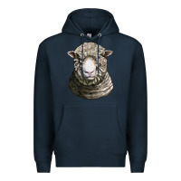 Navy dorset sheep head Premium Hoodie - LillyAllenDesigns