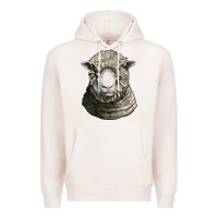 Pale Pink dorset sheep head Premium Hoodie - LillyAllenDesigns