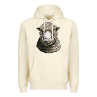 Sandshell dorset sheep head Premium Hoodie - LillyAllenDesigns