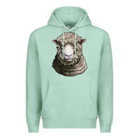 Seafoam dorset sheep head Premium Hoodie - LillyAllenDesigns