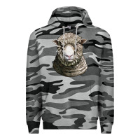 Slate Camo dorset sheep head Premium Hoodie - LillyAllenDesigns