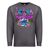 Charcoal Heather preview flower stitch 2nd grade Premium Sweatshirt - AdoDesignShop