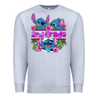 Heather Grey preview flower stitch 2nd grade Premium Sweatshirt - AdoDesignShop