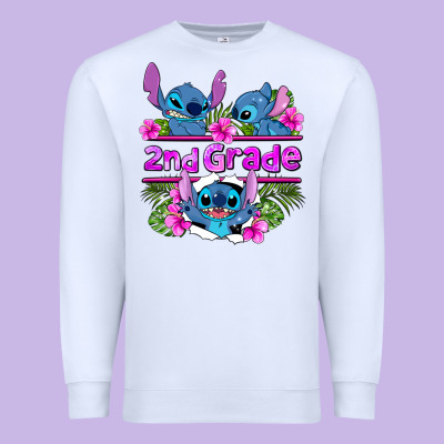 Preview Flower Stitch 2nd Grade Premium Sweatshirt Designed By Adodesignshop