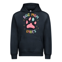 Navy dog mom vibes Urban Hoodie - MaliasSmallBusiness
