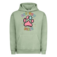 Pigment Oil Green dog mom vibes Urban Hoodie - MaliasSmallBusiness