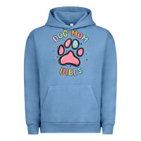 Pigment Pebble Blue dog mom vibes Urban Hoodie - MaliasSmallBusiness