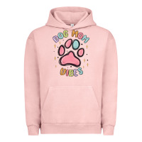 Pigment Salmon dog mom vibes Urban Hoodie - MaliasSmallBusiness