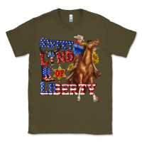 Army Green western sweet land of liberty 4th july billie wilder Classic Tee - texasbilliewilder